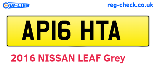 AP16HTA are the vehicle registration plates.