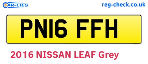 PN16FFH are the vehicle registration plates.