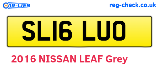 SL16LUO are the vehicle registration plates.