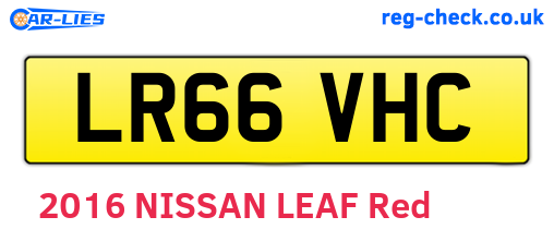 LR66VHC are the vehicle registration plates.