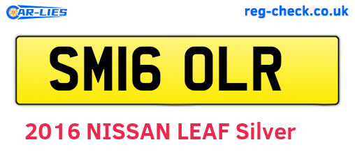 SM16OLR are the vehicle registration plates.