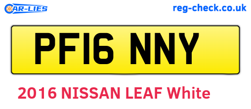 PF16NNY are the vehicle registration plates.