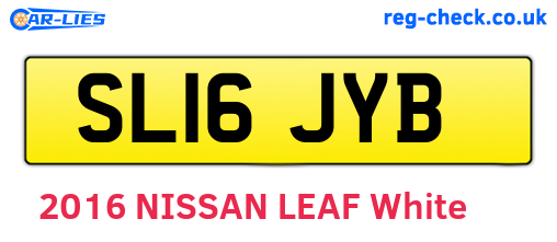 SL16JYB are the vehicle registration plates.