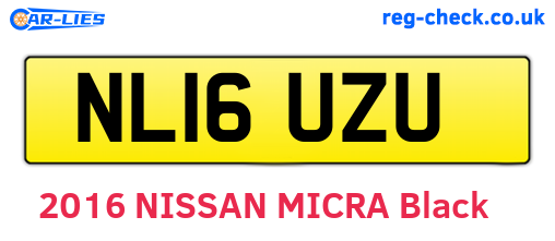 NL16UZU are the vehicle registration plates.