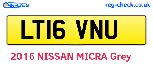 LT16VNU are the vehicle registration plates.