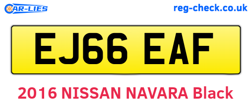 EJ66EAF are the vehicle registration plates.