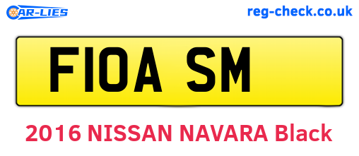 F10ASM are the vehicle registration plates.