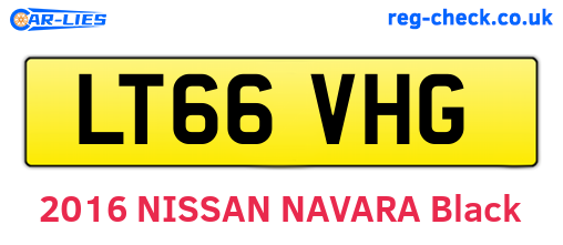 LT66VHG are the vehicle registration plates.