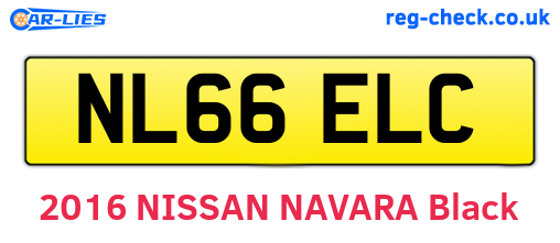 NL66ELC are the vehicle registration plates.