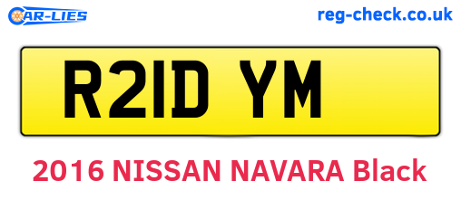 R21DYM are the vehicle registration plates.