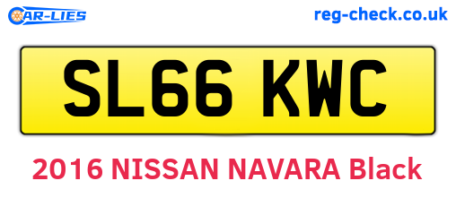 SL66KWC are the vehicle registration plates.