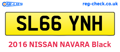 SL66YNH are the vehicle registration plates.