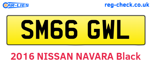 SM66GWL are the vehicle registration plates.