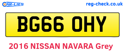BG66OHY are the vehicle registration plates.