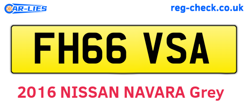 FH66VSA are the vehicle registration plates.