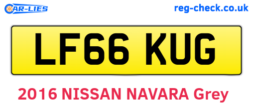 LF66KUG are the vehicle registration plates.