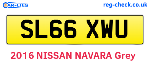 SL66XWU are the vehicle registration plates.