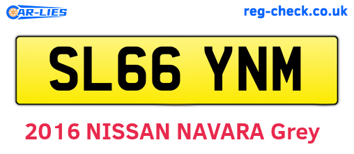 SL66YNM are the vehicle registration plates.