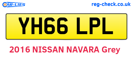 YH66LPL are the vehicle registration plates.