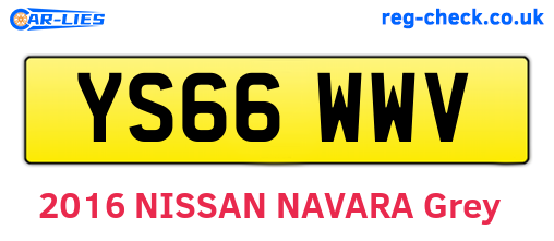 YS66WWV are the vehicle registration plates.