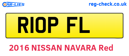 R10PFL are the vehicle registration plates.