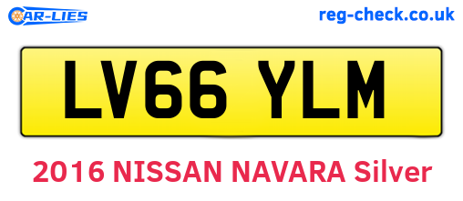 LV66YLM are the vehicle registration plates.