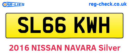 SL66KWH are the vehicle registration plates.
