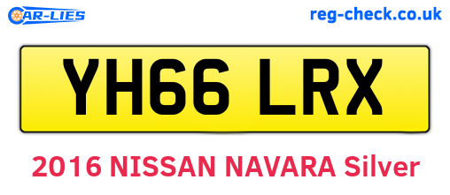 YH66LRX are the vehicle registration plates.