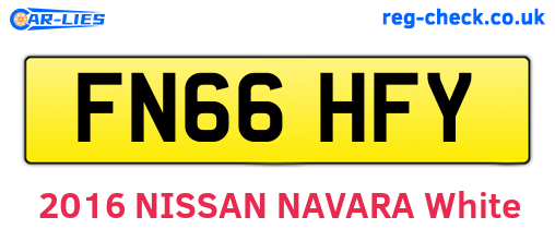 FN66HFY are the vehicle registration plates.
