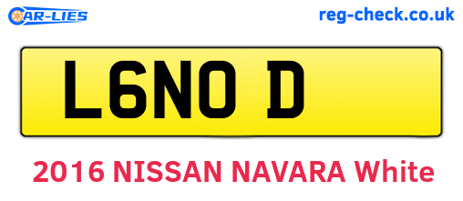 L6NOD are the vehicle registration plates.