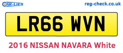 LR66WVN are the vehicle registration plates.