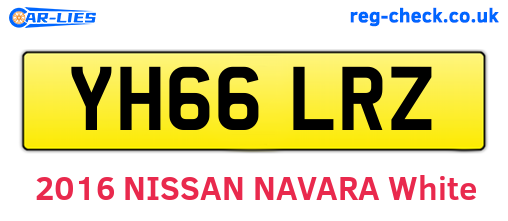 YH66LRZ are the vehicle registration plates.