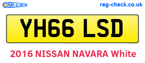 YH66LSD are the vehicle registration plates.