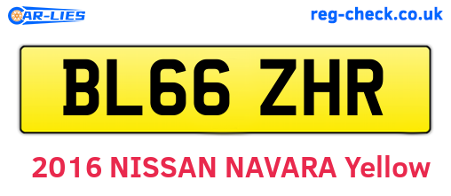 BL66ZHR are the vehicle registration plates.