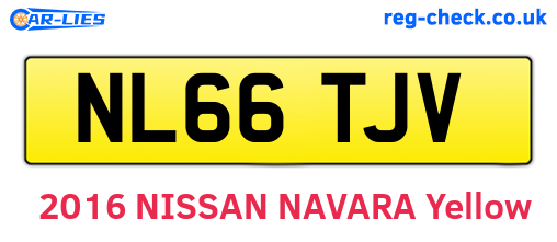 NL66TJV are the vehicle registration plates.