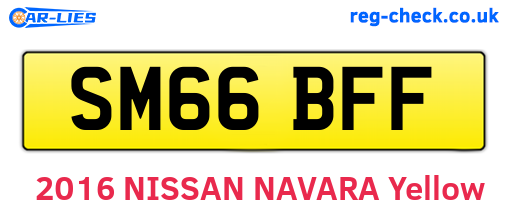 SM66BFF are the vehicle registration plates.