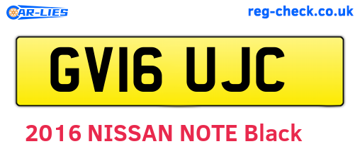 GV16UJC are the vehicle registration plates.