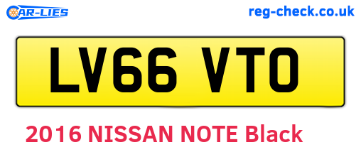 LV66VTO are the vehicle registration plates.