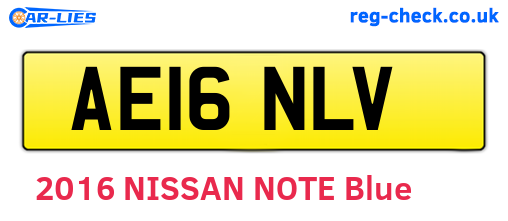 AE16NLV are the vehicle registration plates.