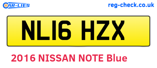 NL16HZX are the vehicle registration plates.