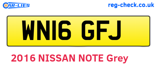 WN16GFJ are the vehicle registration plates.