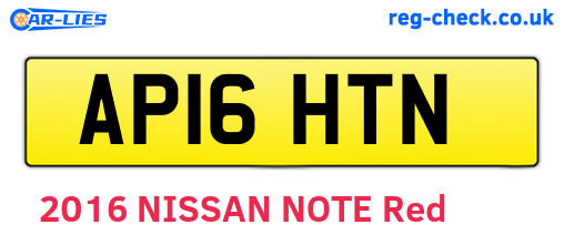 AP16HTN are the vehicle registration plates.