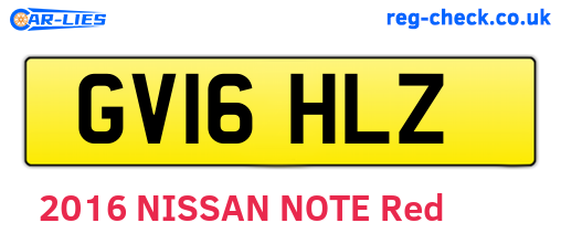 GV16HLZ are the vehicle registration plates.