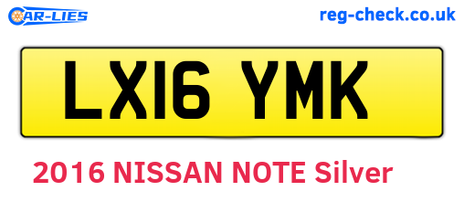LX16YMK are the vehicle registration plates.