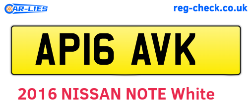AP16AVK are the vehicle registration plates.