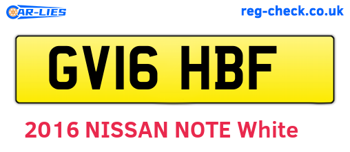GV16HBF are the vehicle registration plates.