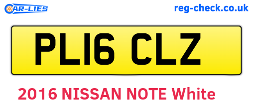 PL16CLZ are the vehicle registration plates.