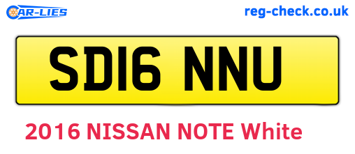 SD16NNU are the vehicle registration plates.