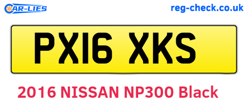 PX16XKS are the vehicle registration plates.