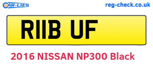 R11BUF are the vehicle registration plates.